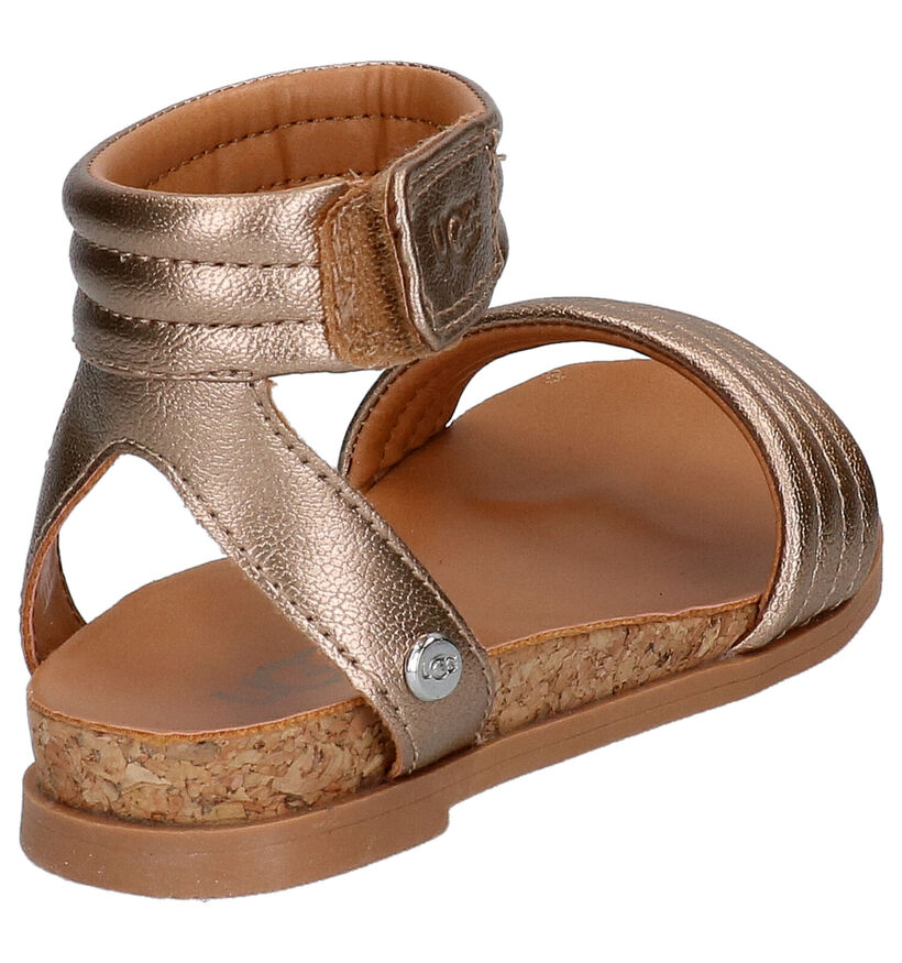 UGG Ethena Sandales en Or en simili cuir (267079)