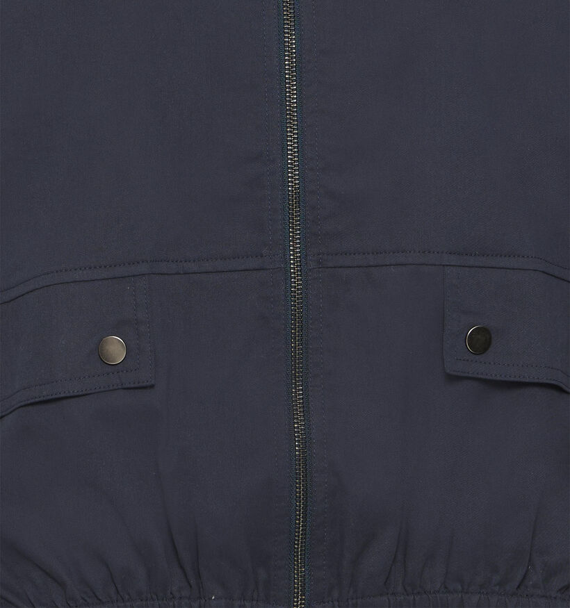 Fransa Frabilene Manteaux court en Bleu fonc&eacute; pour femmes (377904)