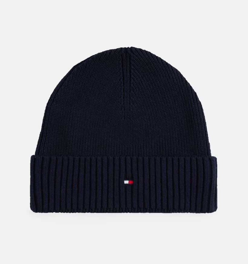 Tommy Hilfiger Flag Pima  Bonnet en Bleu fonc&eacute; pour hommes (379520)