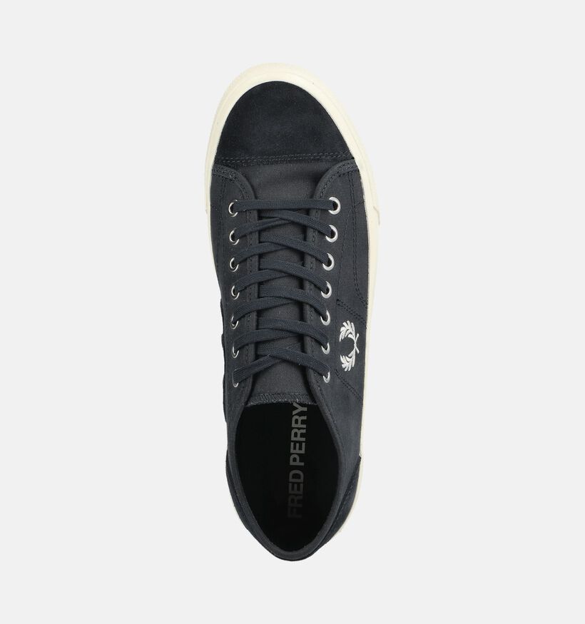 Fred Perry Hughes Canvas Suede Donkerblauwe Sneakers voor heren (375101)