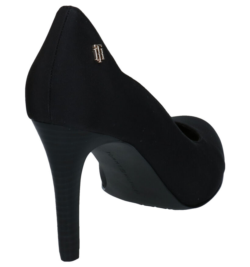 Tommy Hilfiger Essential Zwarte Pumps in stof (285264)