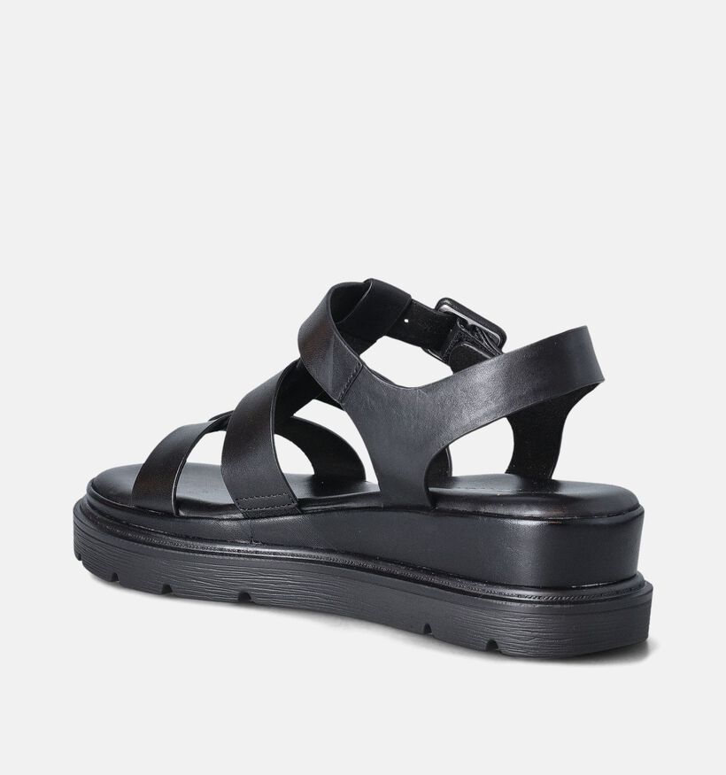 Tamaris Sandales avec talon compensé en Noir pour femmes (356953)