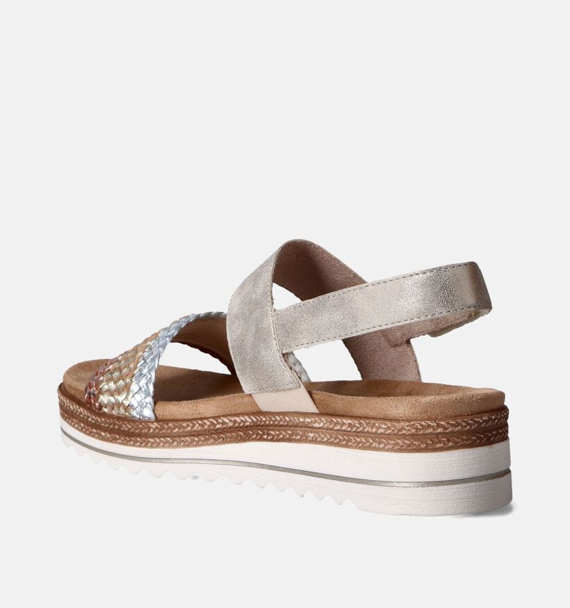 Remonte Sandales compensées en Beige pour femmes (354845) - pour semelles orthopédiques