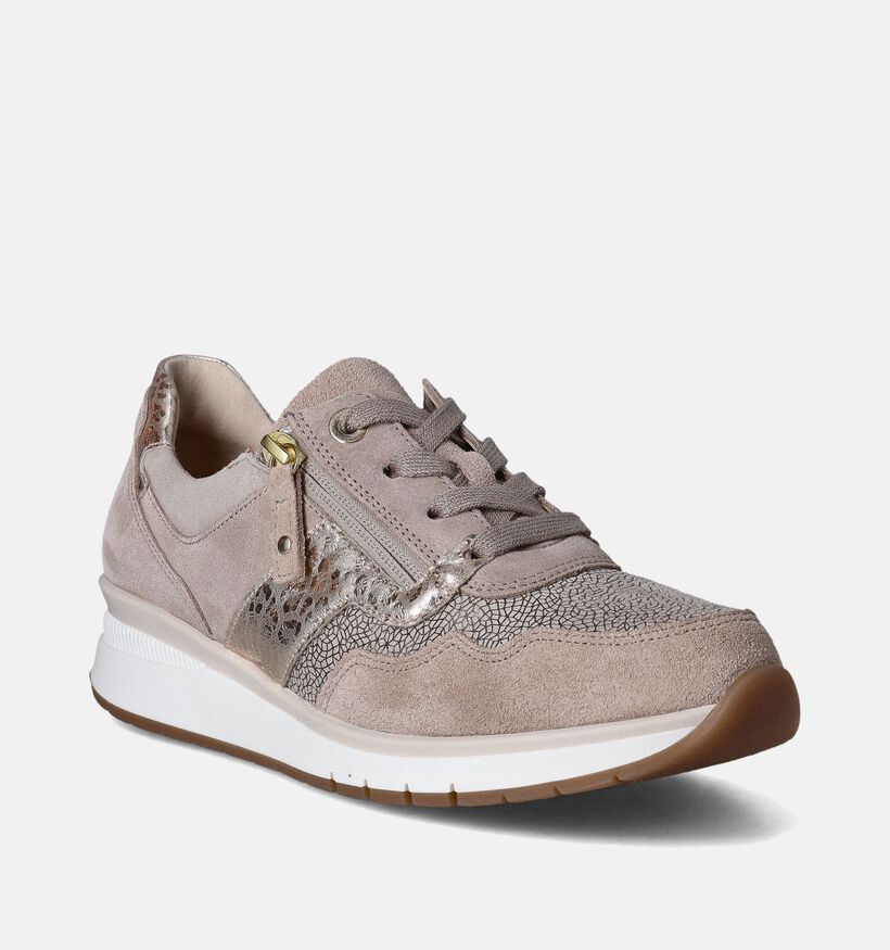 Gabor OptiFit Beige Sneakers voor dames (352068) - geschikt voor steunzolen