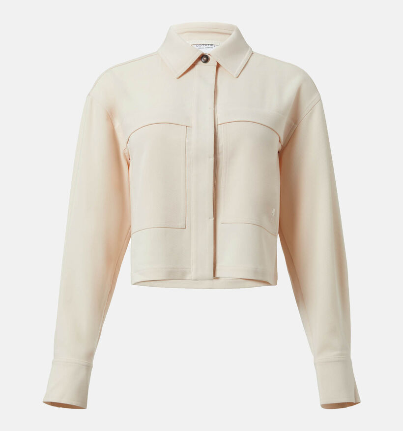 comma casual identity Veste courte en Écru pour femmes (348510)
