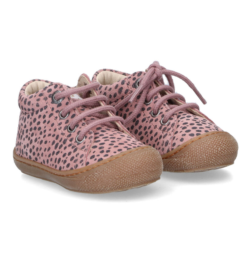 Naturino Cocoon Roze Babyschoenen voor meisjes (316120) - geschikt voor steunzolen