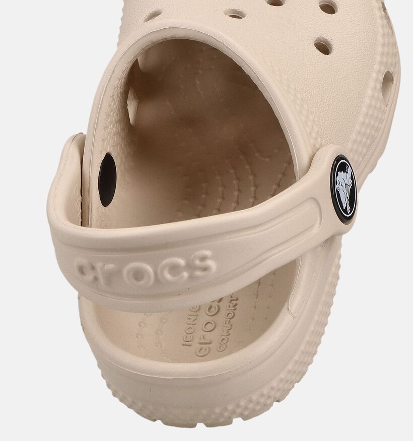 Crocs Classic Clog Nu-pieds en Beige pour filles, gar&ccedil;ons (371015)