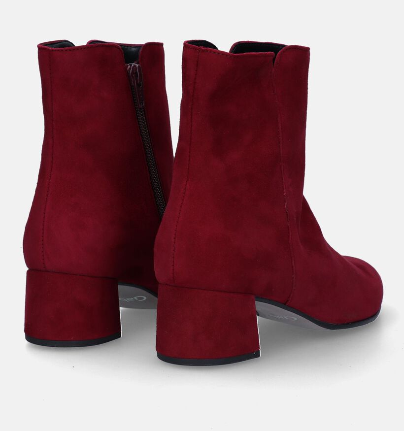 Gabor Best Fitting Bottines avec talon en Bordeaux pour femmes (332500) - pour semelles orthopédiques