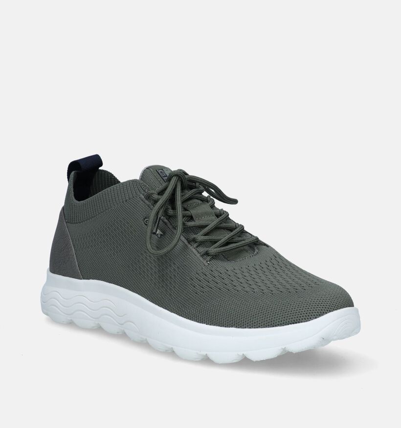 Geox Spherica Kaki Sneakers voor heren (335666) - geschikt voor steunzolen