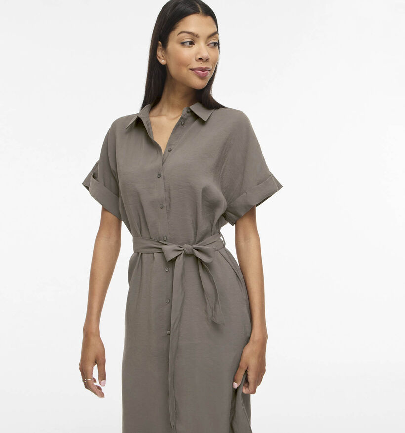 Vila Hula Robe chemise en Marron pour femmes (368119)