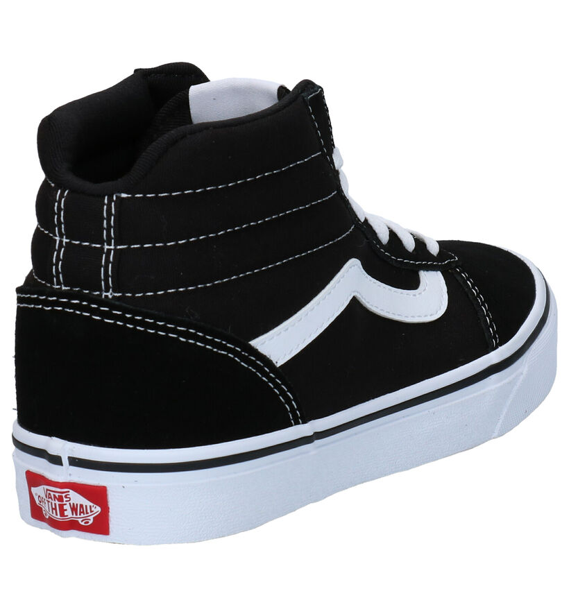 Vans Ward Hi Baskets en Noir en cuir (277706)