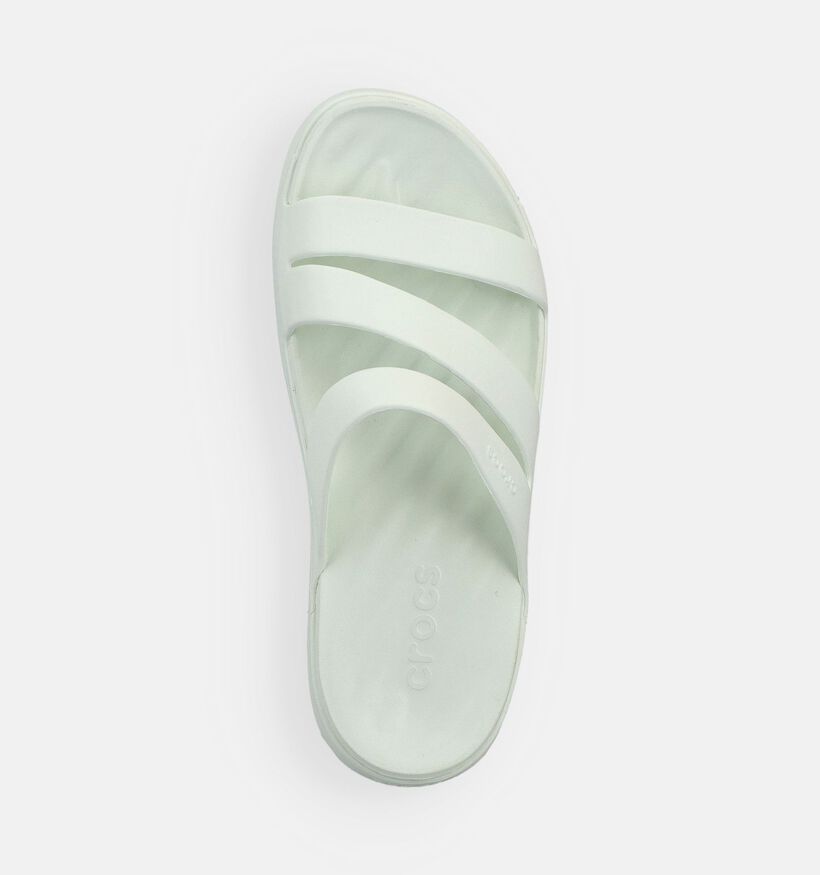 Crocs Getaway Strappy Claquettes en Vert pour femmes (369982)