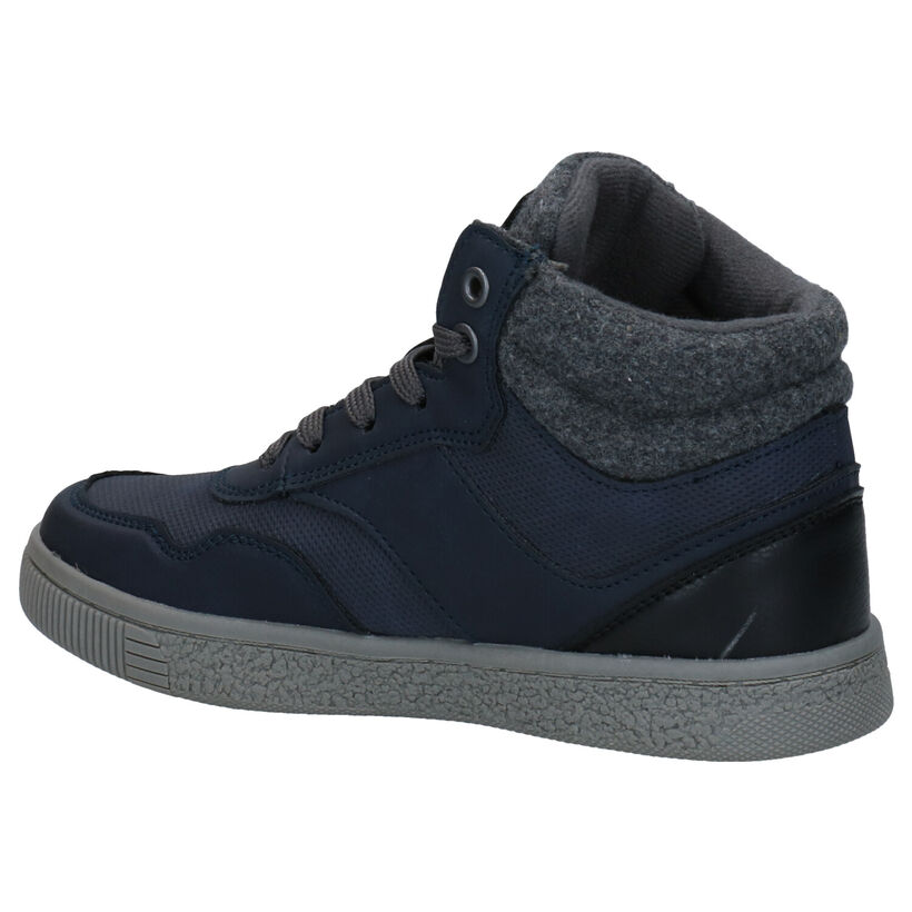 Sprox Blauwe Hoge Schoenen in kunstleer (291376)
