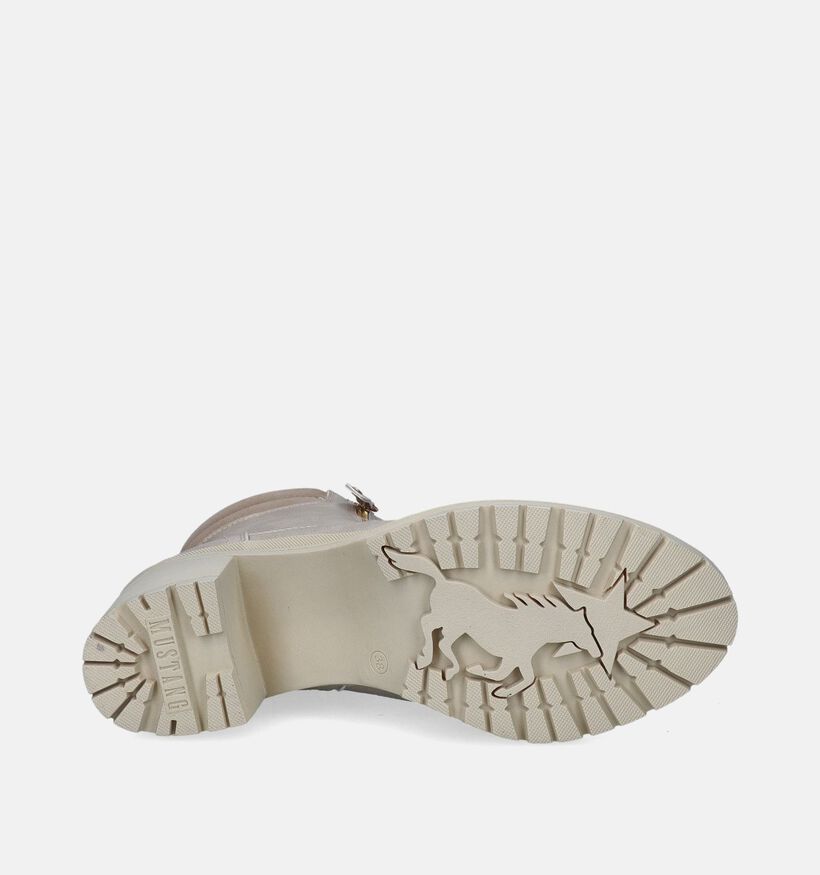 Mustang Bottines à lacets en Beige pour femmes (347282)