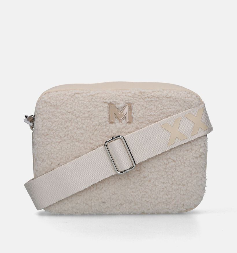 Mexx Sac porté croisé teddy en Écru pour femmes (339316)