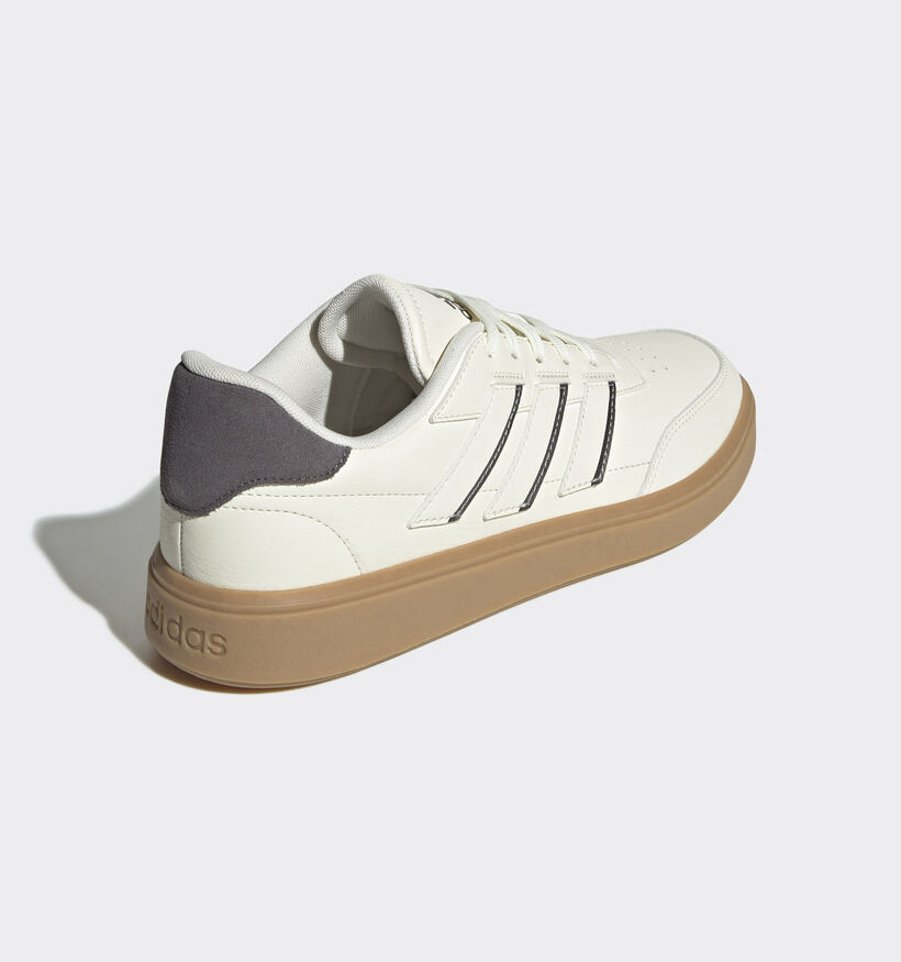 adidas Courtblock Ecru Sneakers voor jongens, heren (350177)