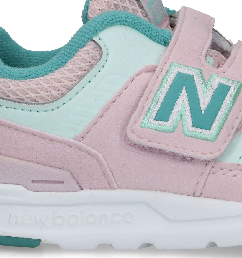 New Balance 997 Baskets en Rose pour filles (319337) - pour semelles orthopédiques