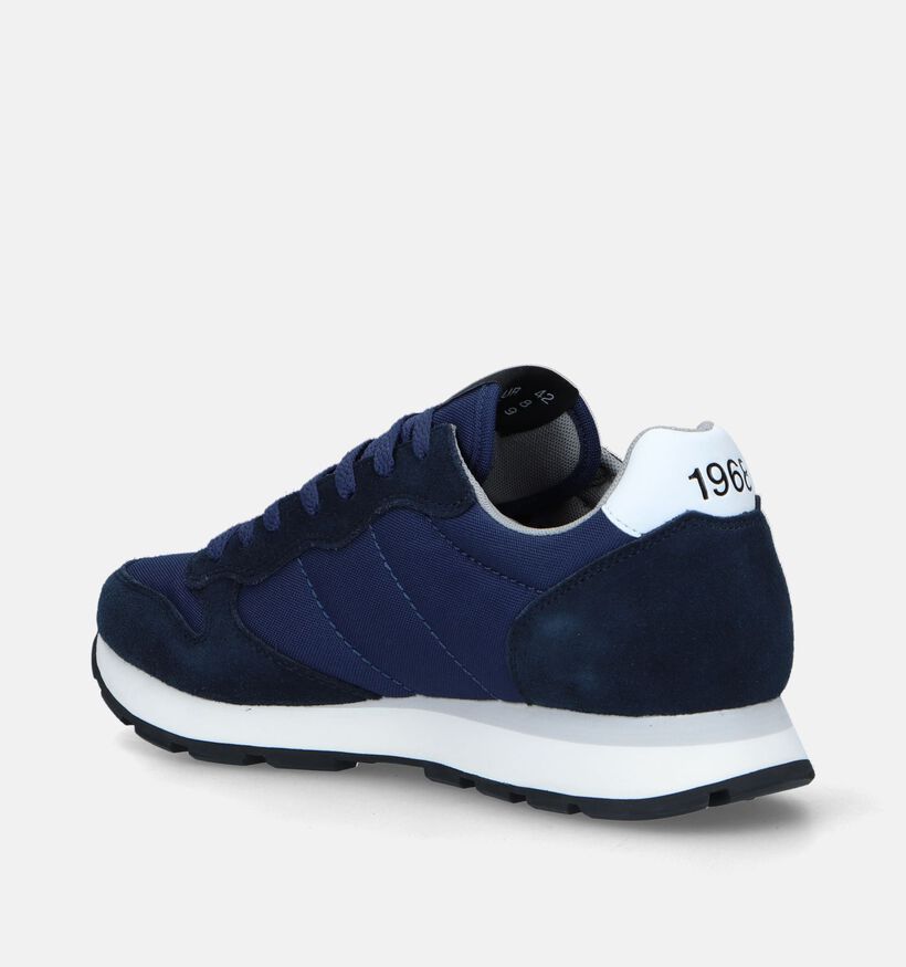 Sun 68 Tom Solid Blauwe Sneakers voor heren (345737) - geschikt voor steunzolen