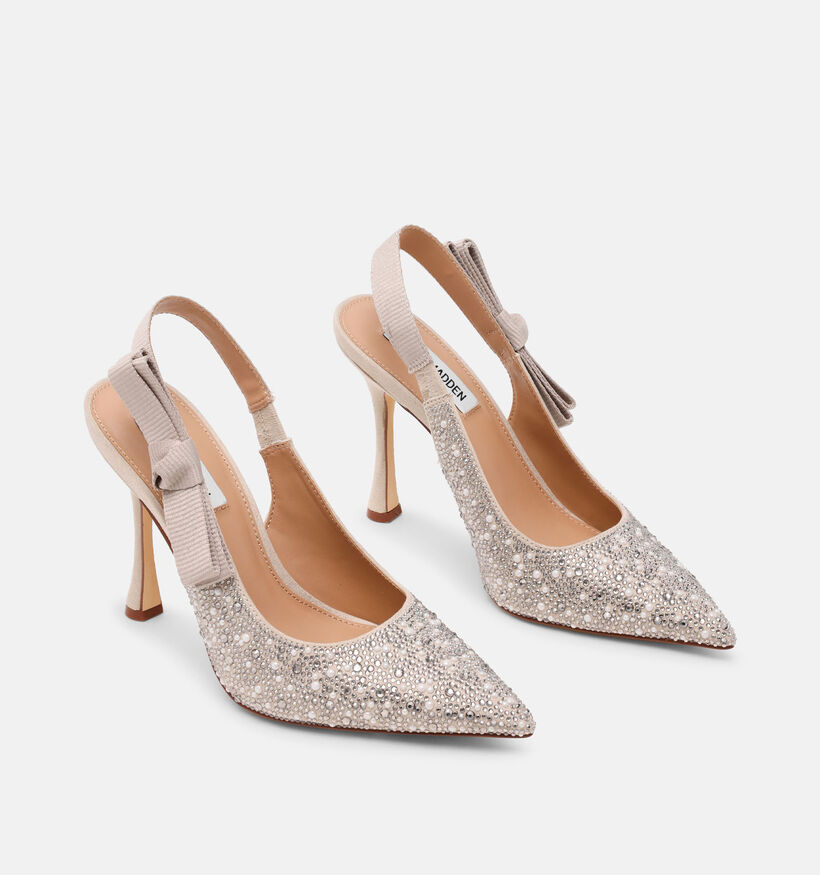 Steve Madden Brylie Pearl Zilveren Slingback Pumps voor dames (379916)