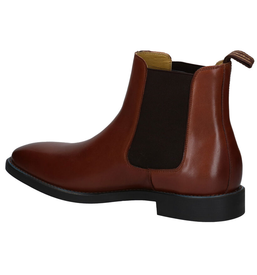 Steptronic Mayfair Chelsea Boots en Cognac en cuir (281379)