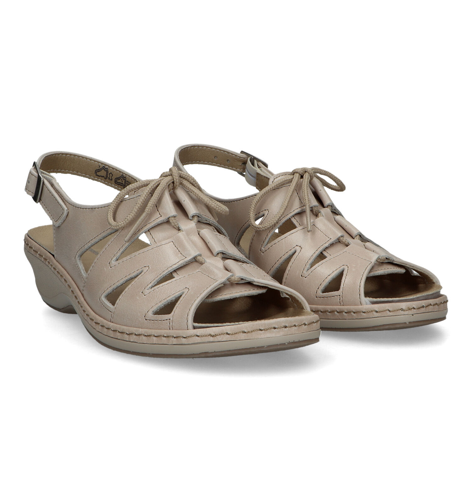 Hush Puppies Rococo Beige Sandalen Dames Sandalen Online op TORFS.BE