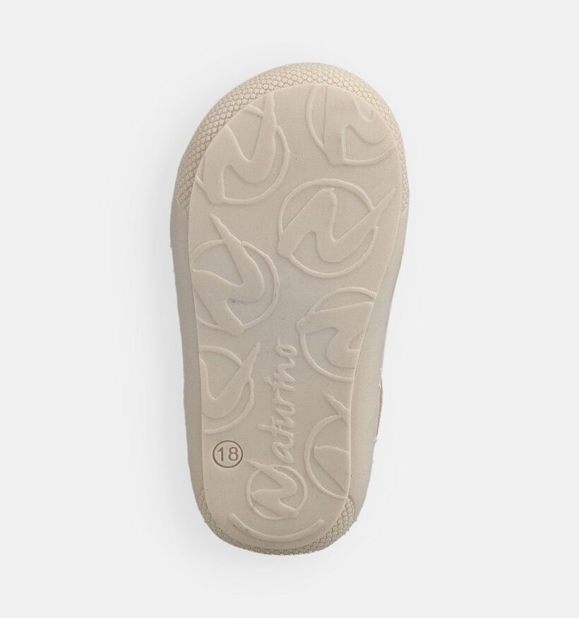 Naturino Cocoon Beige Babysneakers voor meisjes (371591) - geschikt voor steunzolen