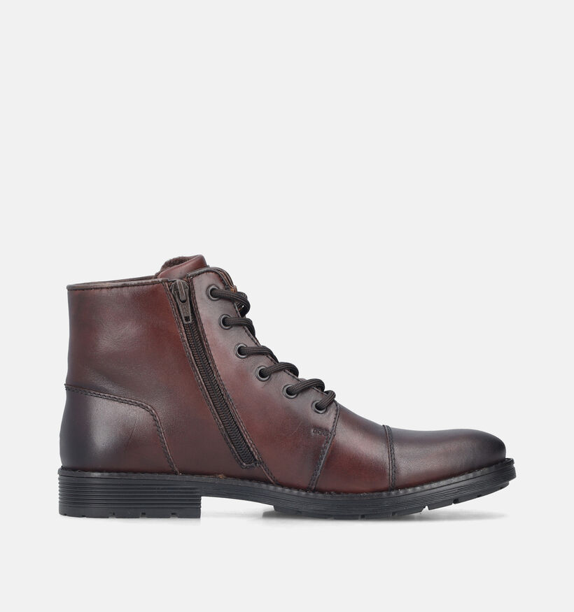 Rieker Donkerbruine Boots met Veters voor heren (379827) - geschikt voor steunzolen