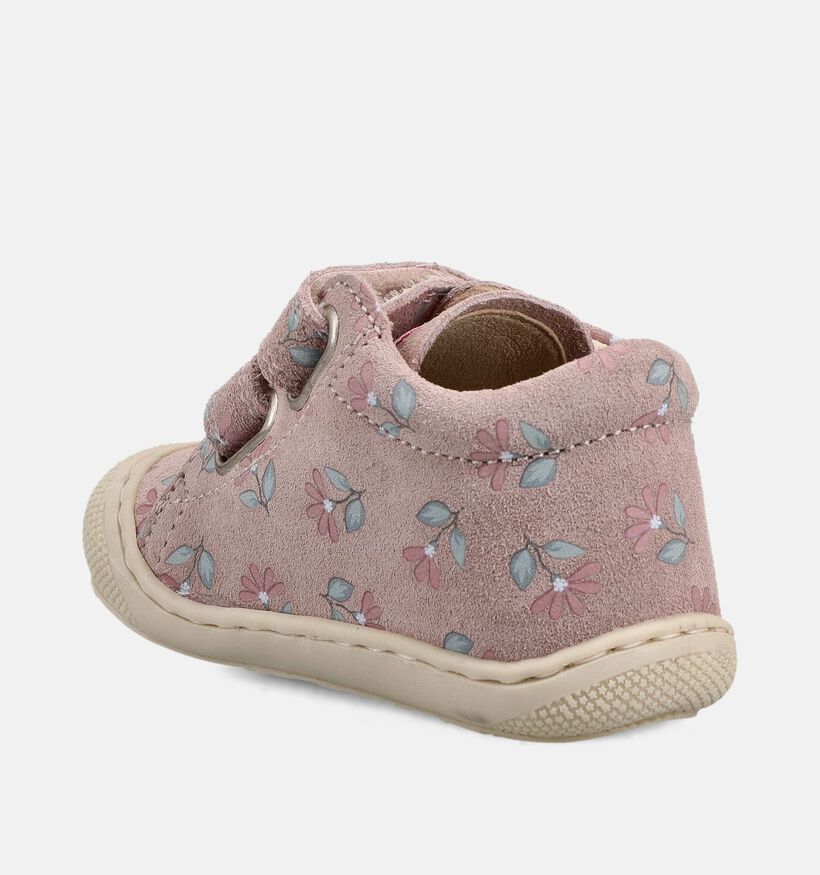 Naturino Cocon VL Suede Paarse Babyschoenen voor meisjes (371596) - geschikt voor steunzolen