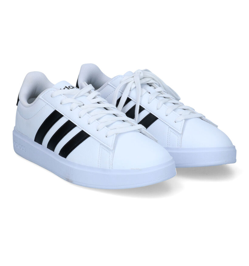 adidas Grand Court 2.0 Witte Sneakers voor jongens, heren (350086) - geschikt voor steunzolen