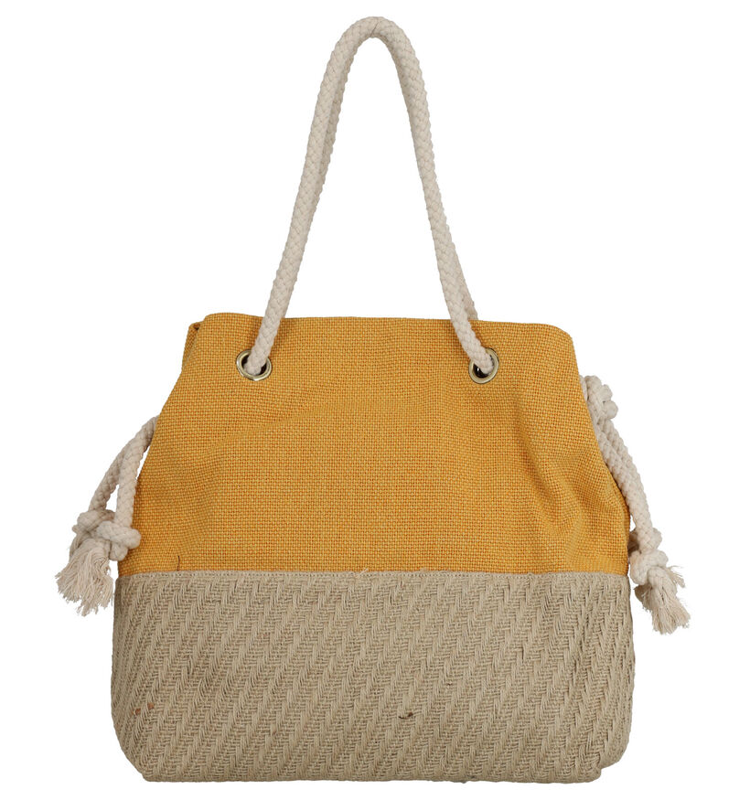 Woomen Lys Vegan Gele Shopper in stof (274834)