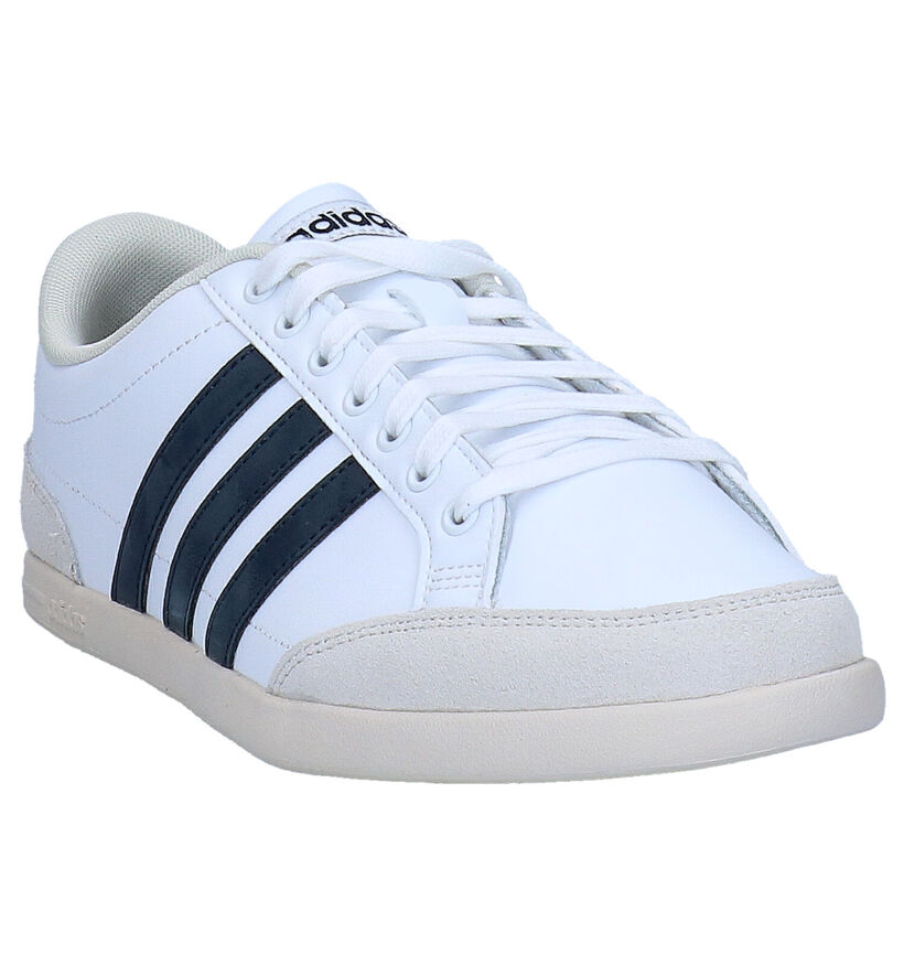 adidas Caflaire Witte Sneakers in kunstleer (276462)