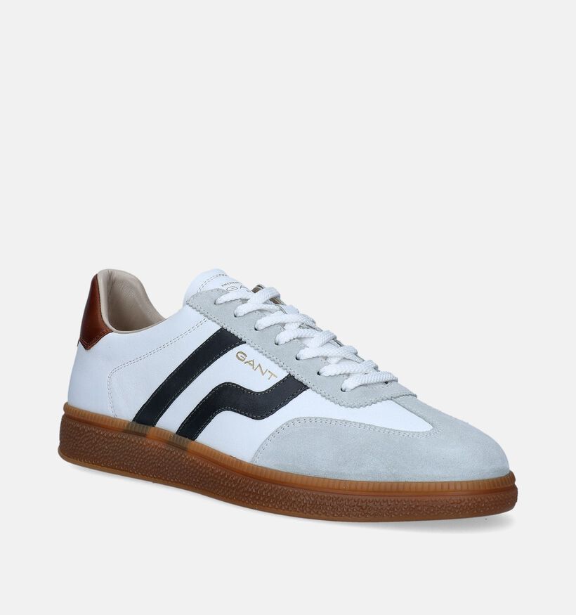 Gant Cuzmo Witte Veterschoenen voor heren (347809) - geschikt voor steunzolen
