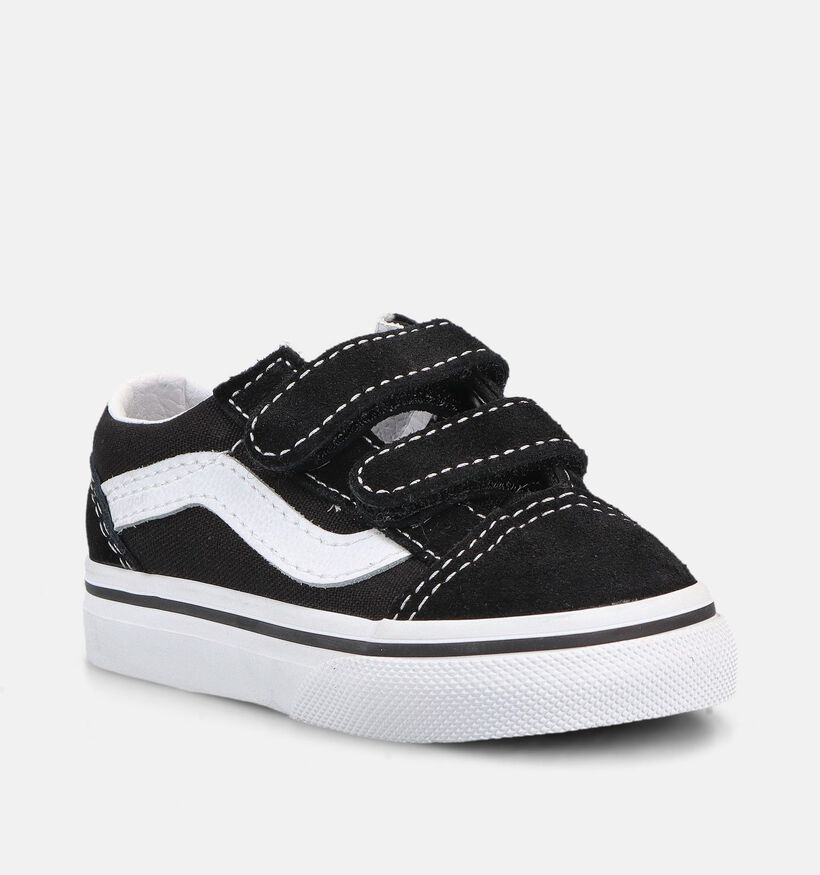 Vans Old Skool Baskets en Noir pour filles, gar&ccedil;ons (368985)