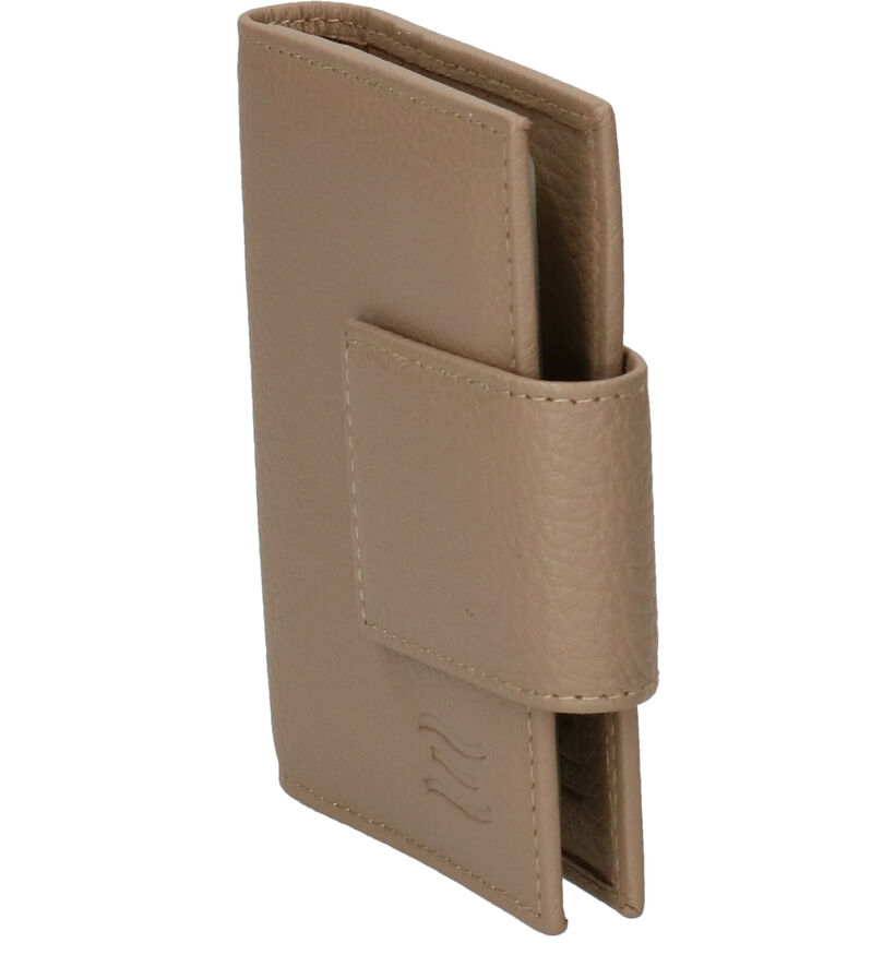 Crinkles Porte-cartes en Marron en cuir (263713)