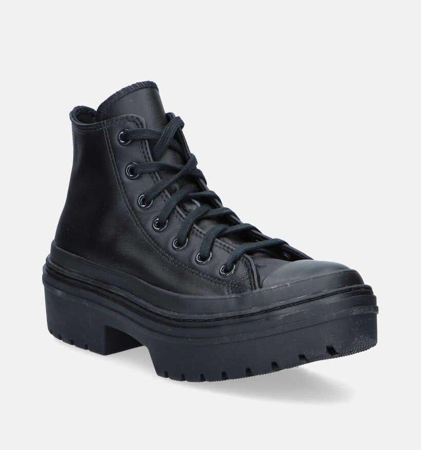 Converse CT All Star Lugged Heel Baskets en Noir pour femmes (343981)