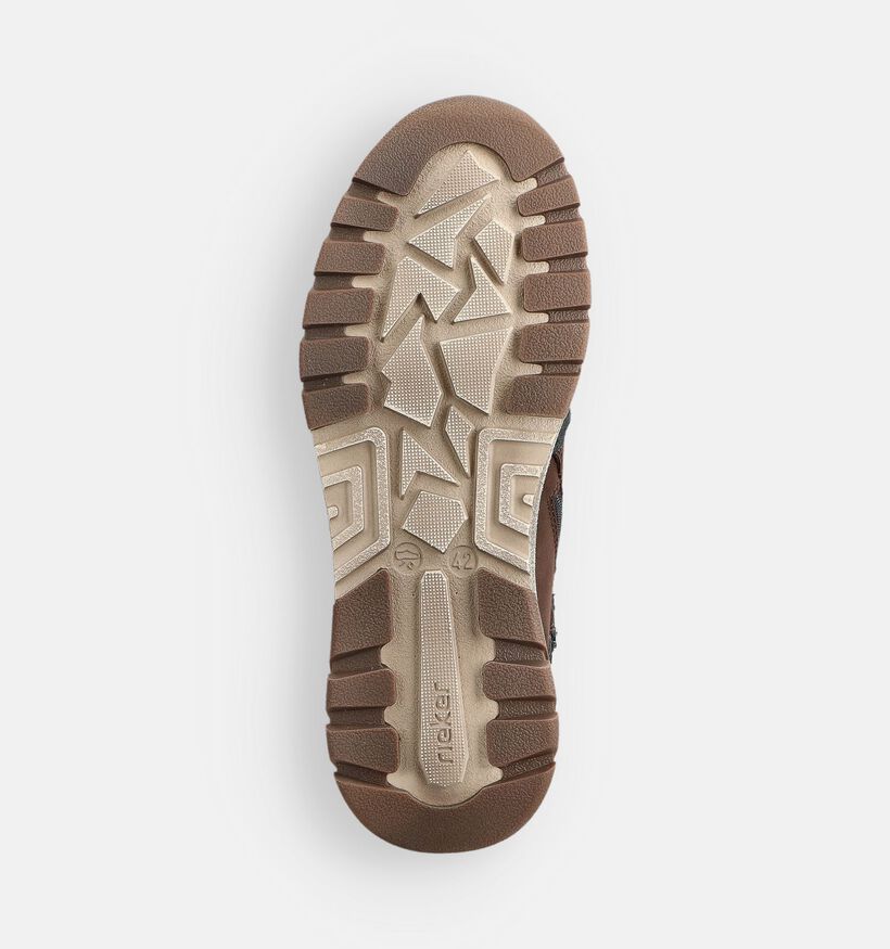 Rieker Donkerbruine Hoge Sneakers voor heren (363515) - geschikt voor steunzolen