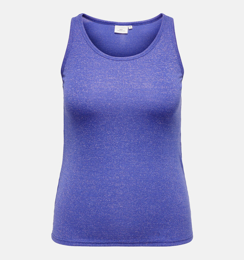 ONLY Carmakoma Mermaid Paarse Glitter Top voor dames (343497)