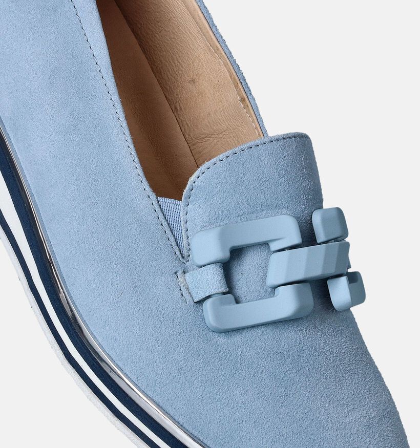 Softwaves Chaussures sans lacets talon compensé en Bleu pour femmes (357557) - pour semelles orthopédiques