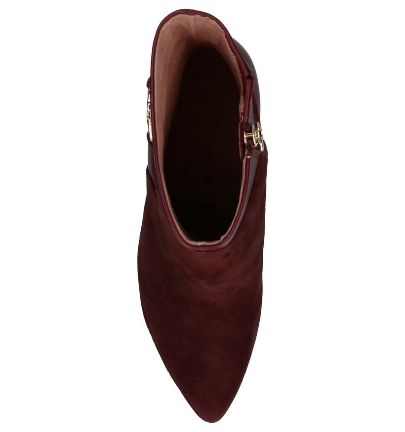 Tamaris Heart & Sole Bordeaux Korte Laarzen in daim (226744)