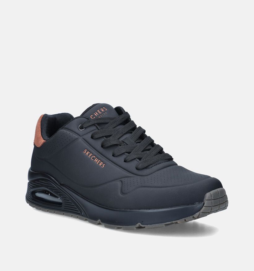 Skechers Uno Suited On Air Zwarte Sneakers voor heren (350322)