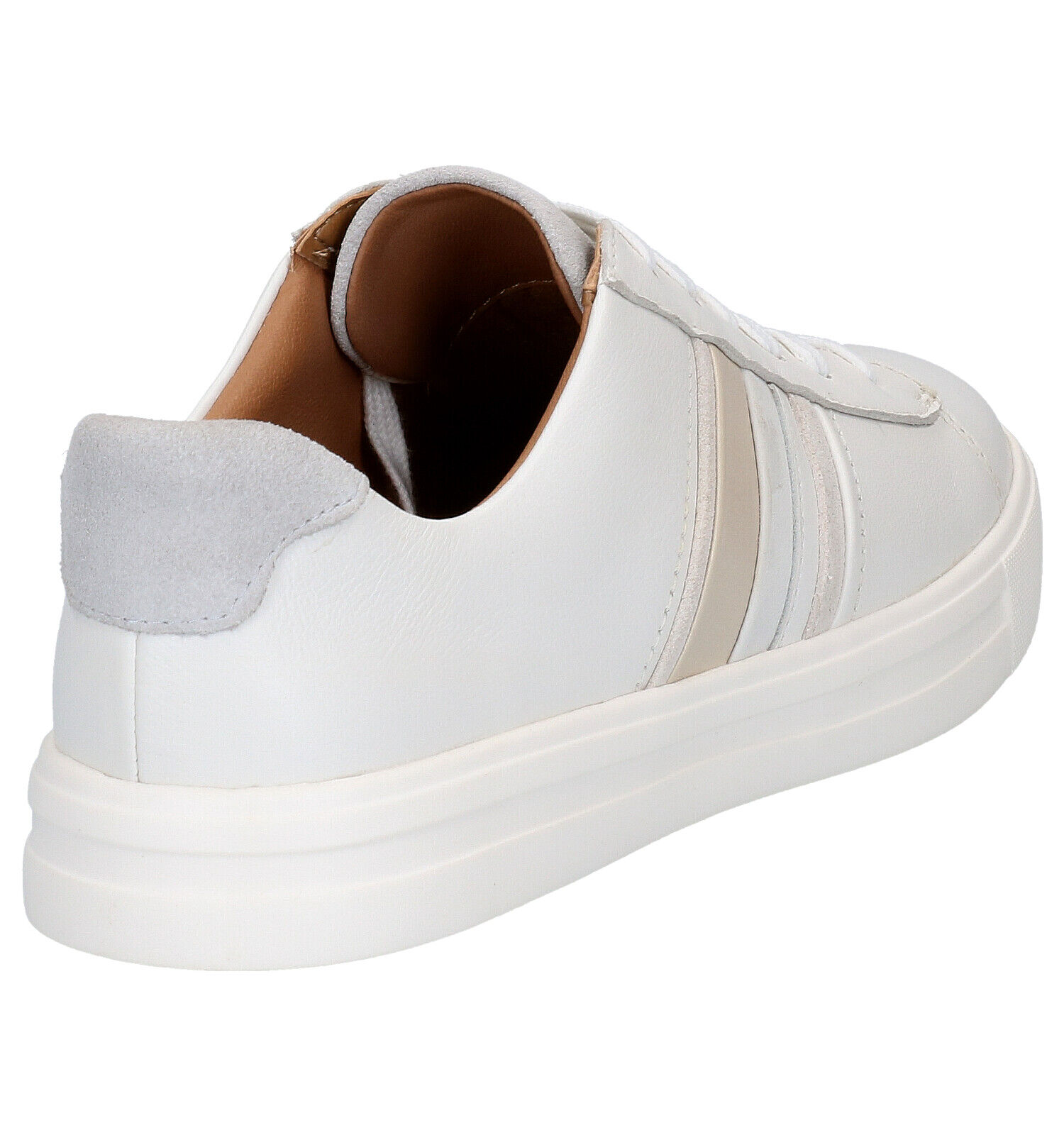 Clarks witte sneakers best sale