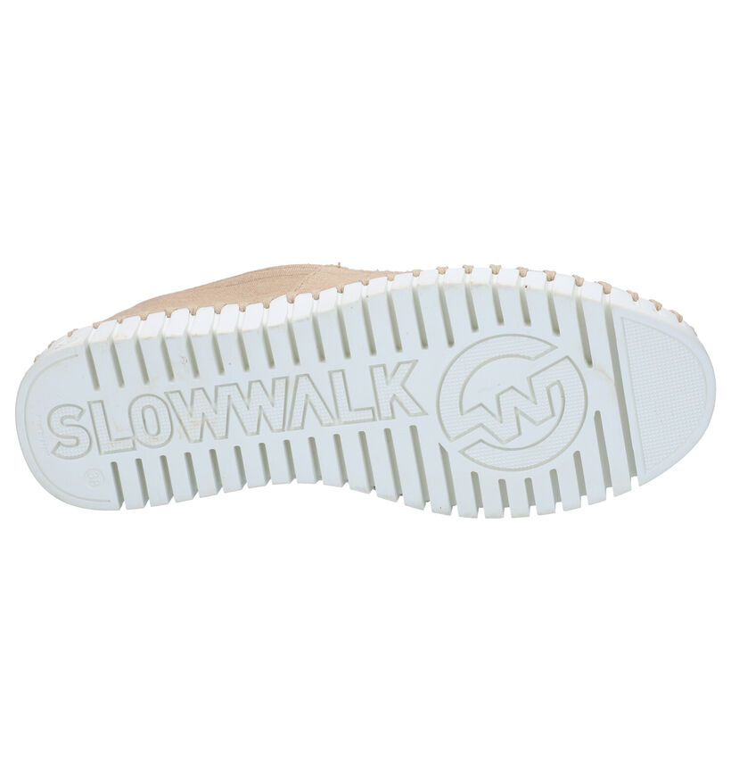 Slowwalk Bones Chaussures Slip-on en Beige en textile (270941)