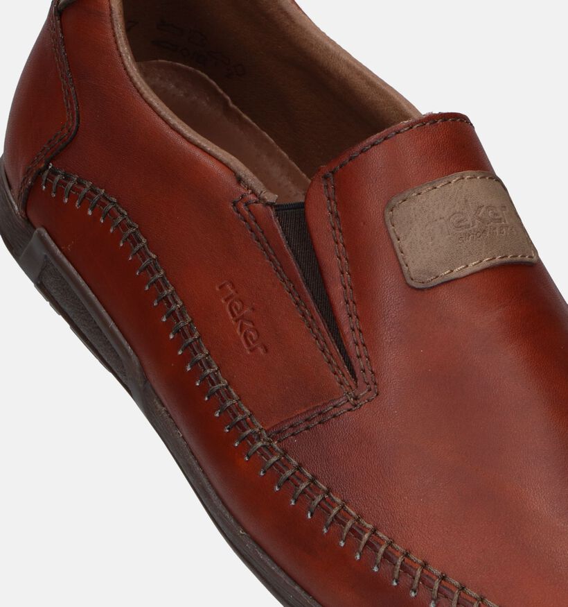 Rieker Chaussures à enfiler en Cognac pour hommes (336246) - pour semelles orthopédiques