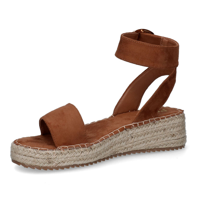 Poelman Espadrilles en Cognac en simili cuir (310331)