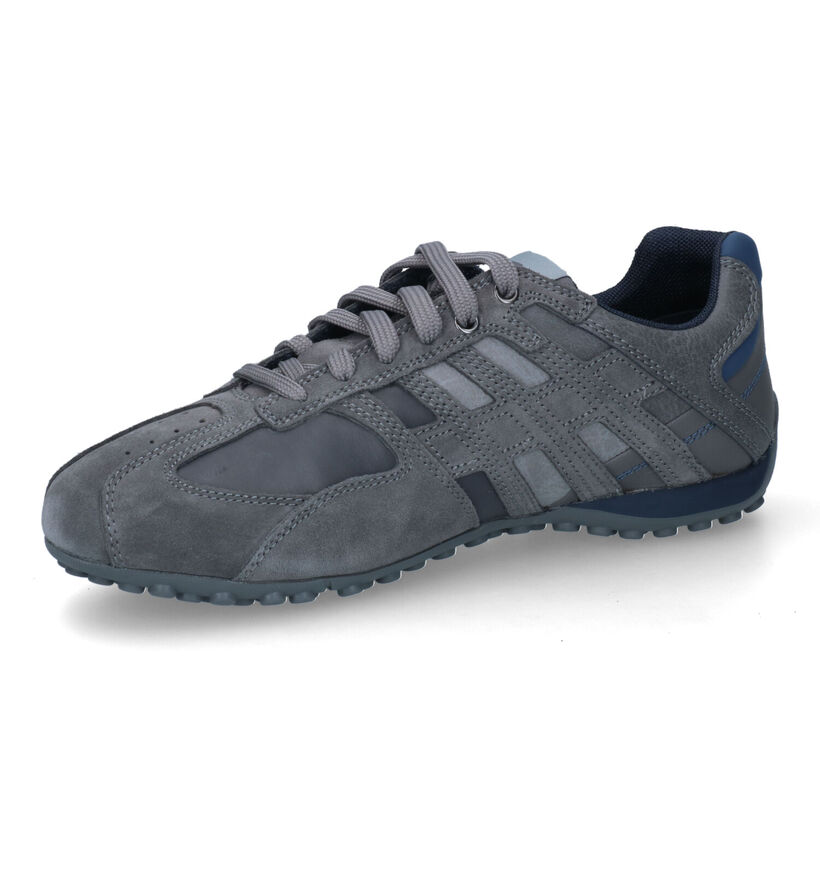 Geox Snake Blauwe Veterschoenen voor heren (315805) - geschikt voor steunzolen