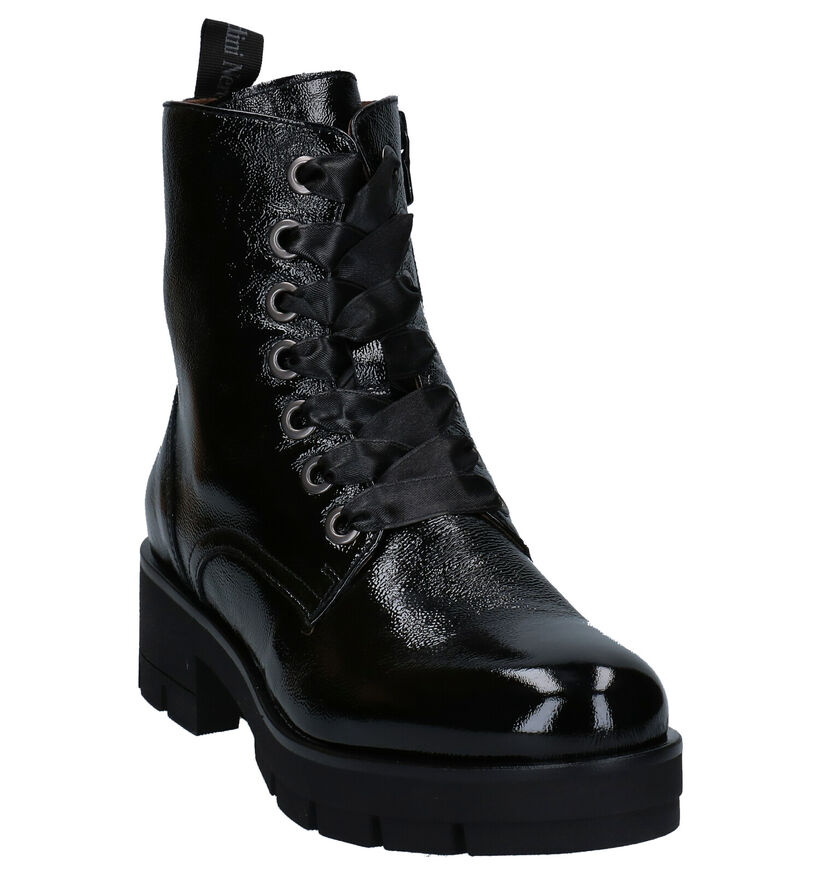 NeroGiardini Boots à lacets en Noir en verni (283194)