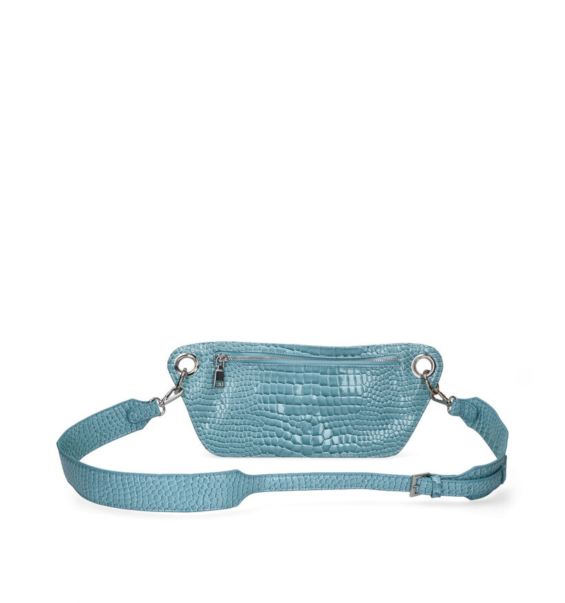 Hvisk Brillay Croco Vegan Sac porté croisé en Bleu en simili cuir (301350)