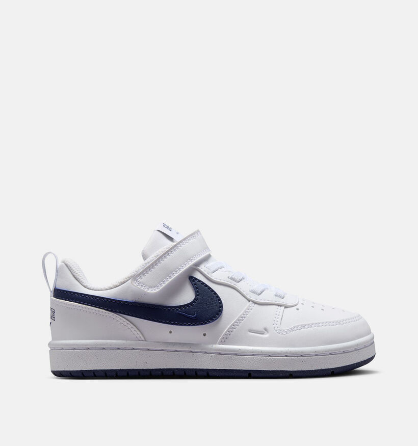 Nike Court Borough Low Witte Sneakers voor jongens (377285)