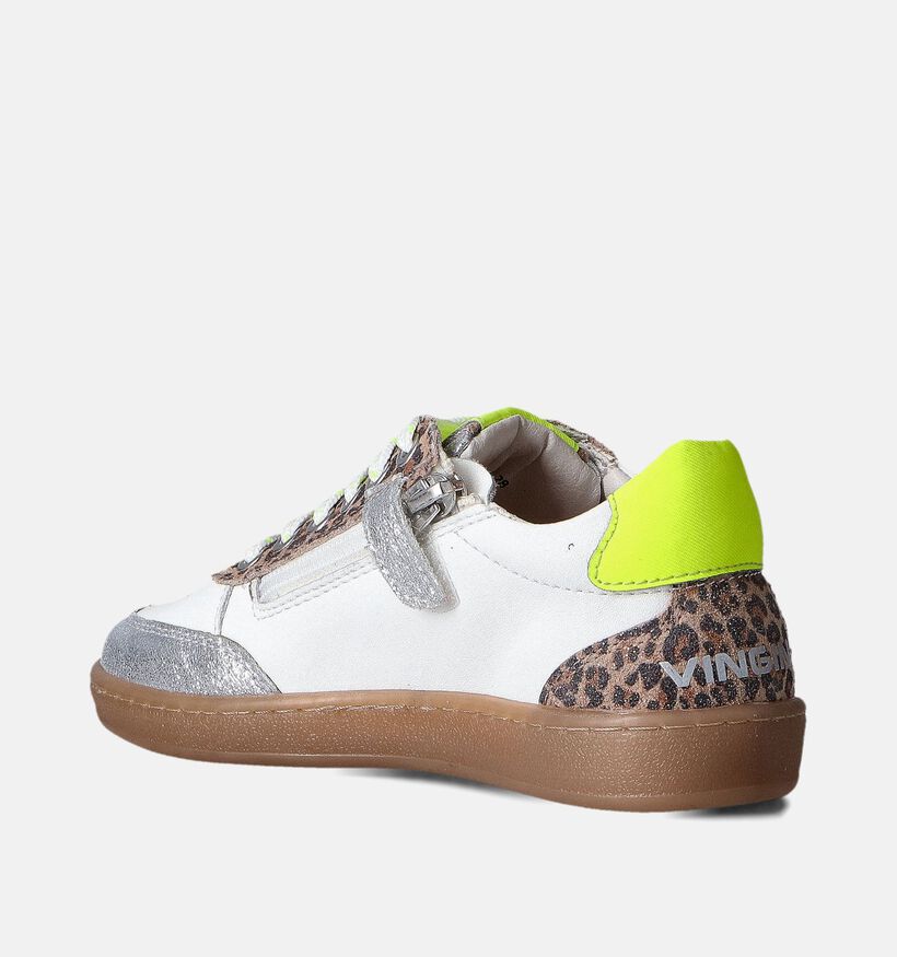 Vingino Witte Sneakers Leopard voor meisjes (357506) - geschikt voor steunzolen