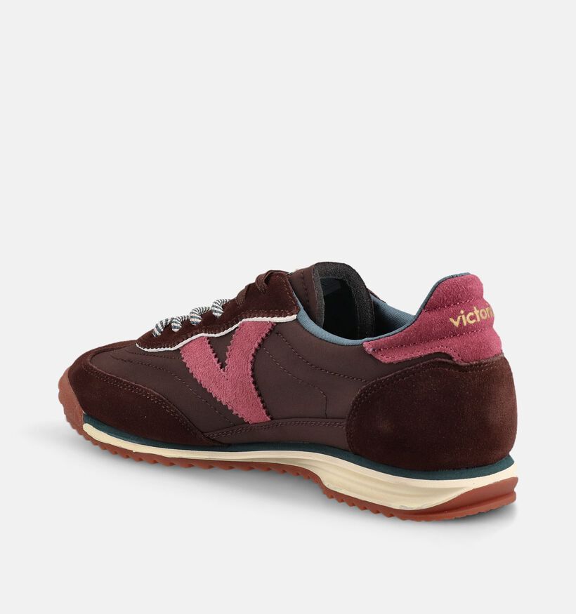 Victoria Donkerbruine Veterschoenen voor dames (378885) - geschikt voor steunzolen